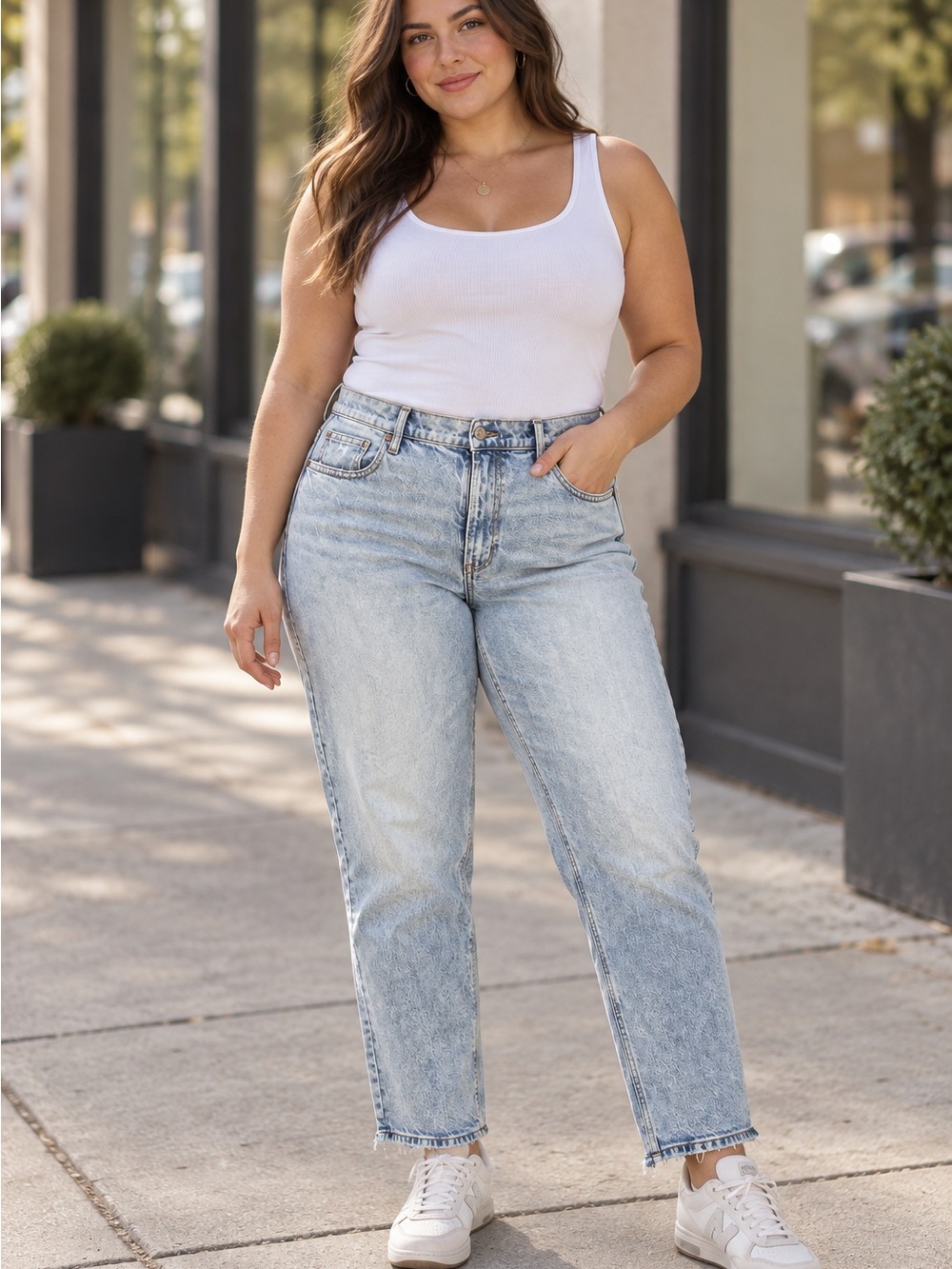 American Eagle Light Wash Straight-Leg Jeans Size 14 Regular NWT